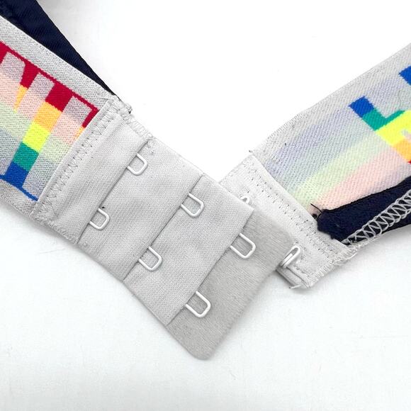 PINK Victoria's Secret Wear Everywhere T-Shirt Bra‎ Rainbow Women's 34D - Picture 5 of 8